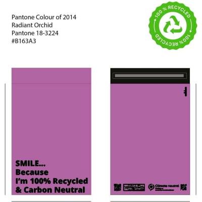 Poštovní Recyklovaná Plastová Obálka Růžová 43.2x55.9cm