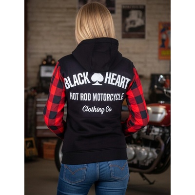 WTEC Black Heart A dámská moto mikina W-TEC Black Heart Ramforge Lady červeno-černá – Sleviste.cz
