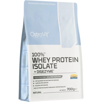OstroVit Whey Protein Isolate + DigeZyme® Digestive Enzymes [700 грама] Неовкусен