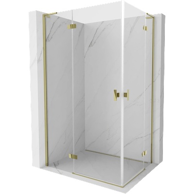 Mexen Mist-H L Duo лява душ кабина 100 x 95 см, прозрачна, златна - 8A5L-100L-095P-50-00 (8A5L-100L-095P-50-00)