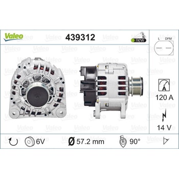 VALEO Alternátor 439312