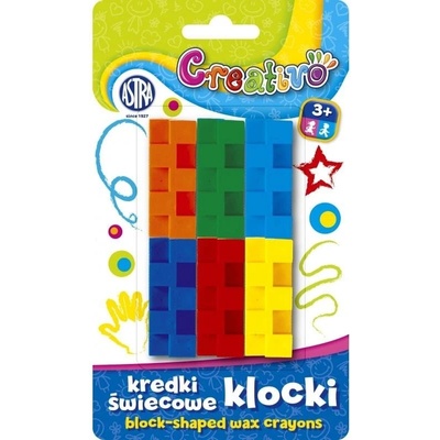 CREATIVO Voskové farbičky pre najmenších KOCKY