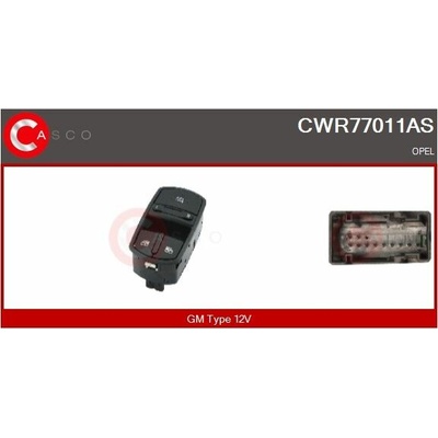 Spínač, zvedací zařízení oken CASCO CWR77011AS