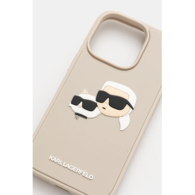 KARL LAGERFELD Кейс за телефон Karl Lagerfeld iPhone 16 Pro (KLHCP16LRBCKCHLE)