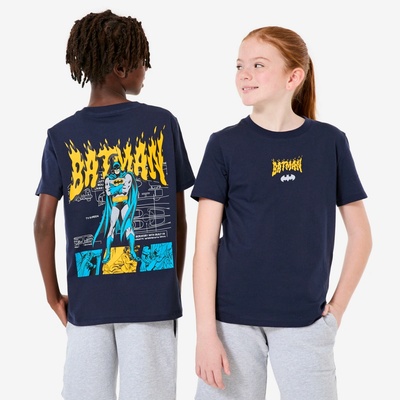 Decathlon detské tričko s Batmanom tmavomodro-žlté