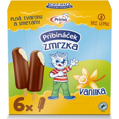 Prima Pribináček vanilkový nanuk 6 x 50 ml