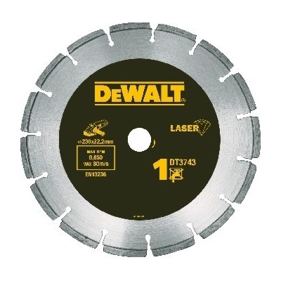 DeWALT DT3743 Kotouč pro stavební materiály a beton, pro suché řezání, 230 mm