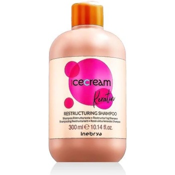 Inebrya Ice Cream Keratin Restructuring Shampoo 300 ml реструктуриращ шампоан с кератин унисекс