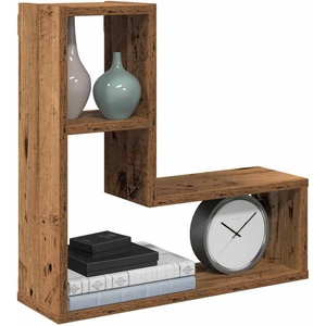vidaXL Wall Cube Shelves 2 бр. старо дърво 50x15x50 cm (856604)