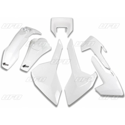 UFO kompletní plasty HUSQVARNA TX/TE/FE 17-18 OEM bílá s krytem světla HUSQVARNA TE 449 rok 17-18