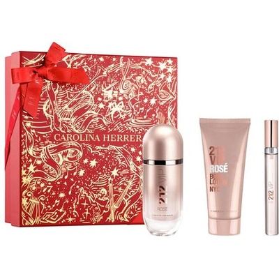 212 VIP Rose EDP 80ml + Body Lotion 100ml + EDP 10ml комплект за жени