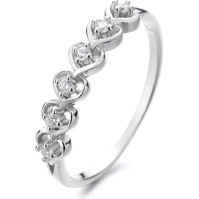 Majya Stříbrný srdíčkový prsten NOEMI 10035