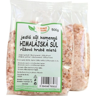 Zdraví z přírody HIMALÁJSKÁ soľ ružová jemne mletá 500 g