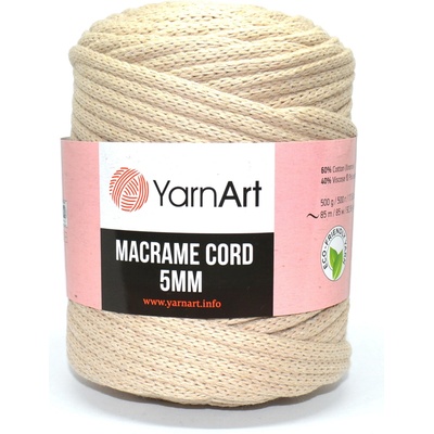 Macrame Cord 5 mm barva 753 béžová