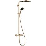 Hansgrohe Pulsify S Puro - Душ комплект с термостат, диаметър 26 cm, 3 струи, четкан бронз 24237140 (24237140)