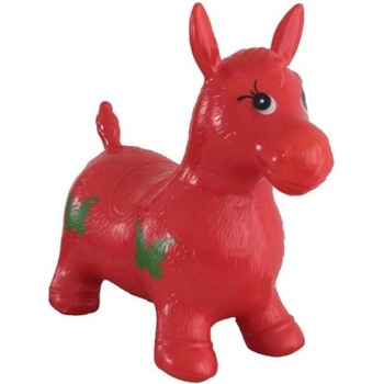 Teddies Скачащ кон гумен червен