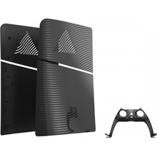 Comgad Kryt na konzoli PS5 Slim - Black Wave Faceplates Kit