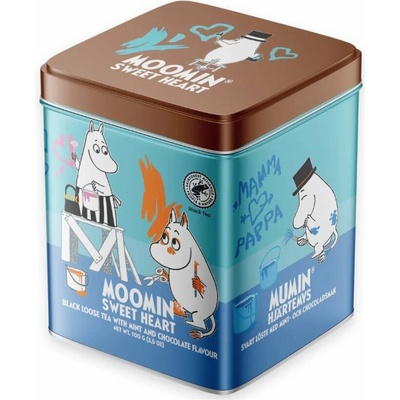 Nordqvist Finsko Sypaný černý čaj Moomin Sweet Heart dóza 100 g