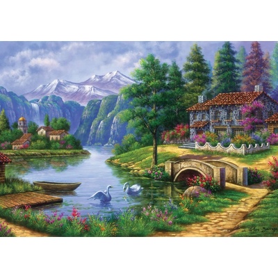 Art Vesnice u jezera 1500 dielov