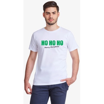 Image 1 of Мъжка бяла или черна тениска HO-HO-HO Merry Christmas