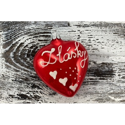Valentínske srdiečko 463 132 1ks červené Z lásky