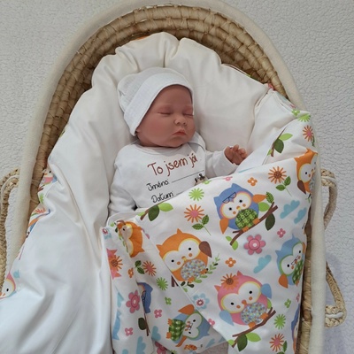 Pro útulný domov Péřová zavinovačka Sovičky oranžové