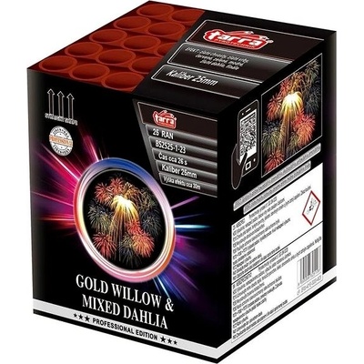 Ohňostroj GOLD WILLOW & MIXED DAHLIA 25 ran 6 1 Čína BS2525-1-23