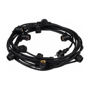 Kanlux LED light garland E27 GRL 11M10E27-B 11mb 10x max 10W IP44 black 35754