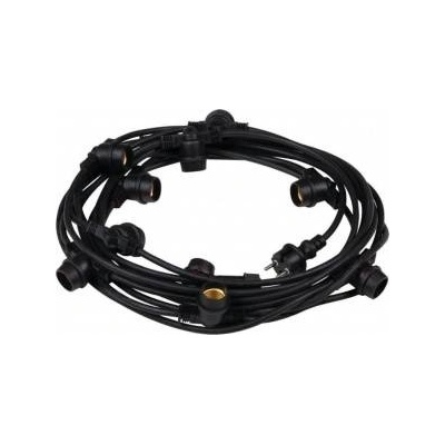 Kanlux LED light garland E27 GRL 11M10E27-B 11mb 10x max 10W IP44 black 35754