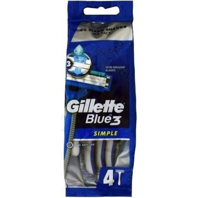 Gillette Blue3 Simple 4 ks