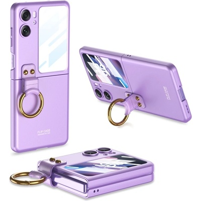 GKK CIRCLE Ochranný s držiakom Oppo Find N2 Flip fialové