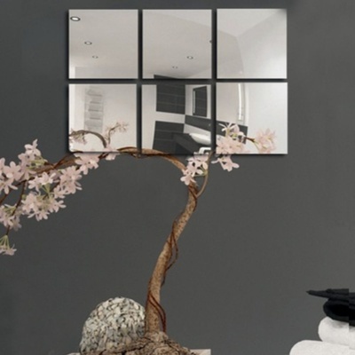 MSV ОГЛЕДАЛНИ САМОЗАЛЕПВАЩИ ПЛОЧКИ 10x10см К-КТ 6бр (141714)