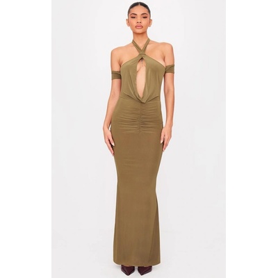 Prettylittlething koktejlové šaty maxi