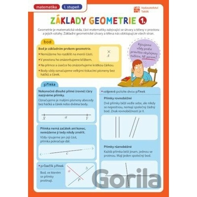 Přehledové tabulky MA: Základy geometrie 1. díl Taktik