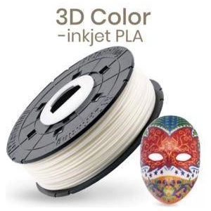 XYZprinting Консуматив за 3D принтер DaVinci Color XYZprinting - Color-inkjet PLA filament, 1.75 мм, 600 г, Бял, 3D-XYZ-PLA-DYEING-WHITE
