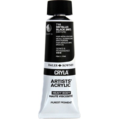 Daler-Rowney Cryla Artists’ АКРИЛНА боя Metal Black 75 ml 1 бр (125075716)