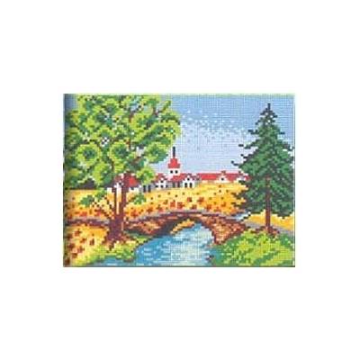 Vyšívací předloha 18x24 Most léto