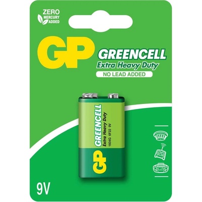 GP Batteries Батерия цинкова, gp, 1604glf-u1, 6f22, 9v, 1бр (gp-bm-1604glf-u1)