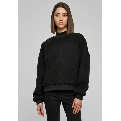 Urban Classics Дамска пухкава блуза в черен цвят Urban Classics Ladies SherpaUB-TB6089-00007 - Черен, размер L