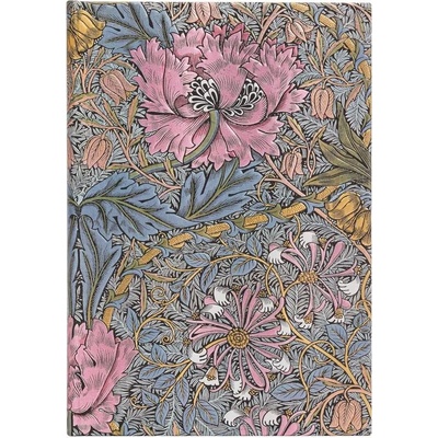 Paperblanks Тефтер William Morris, Midi, широки редове, твър (1570180692)