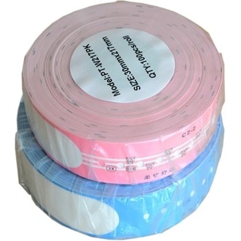 Pro Brother Съвместими ролки за етикети за Brother PT-W260PK, 35mm x 260mm, 100компютри черен печат / розов фон, гривна (PTW260PK)