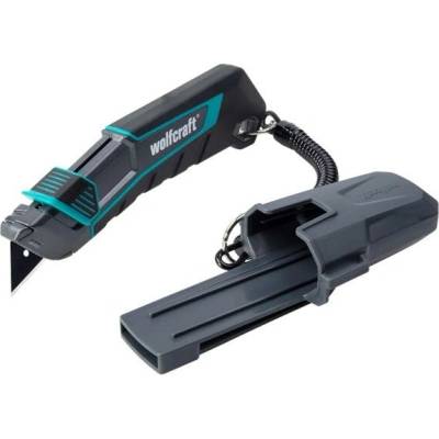 WOLFCRAFT nůž s pevnou zasouvací delta čepelí, pouzdro za opasek 4292000