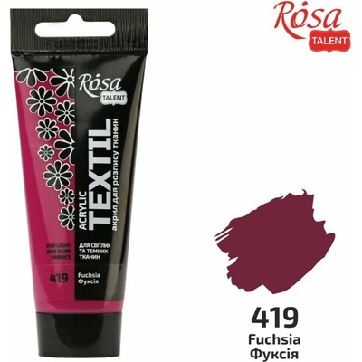 Rosa Talent farba na textil 60ml akryl + textil + akvarel Fuchsia