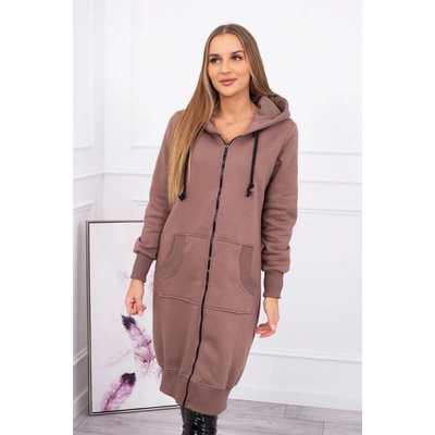 Fashionweek Dlhá zateplená mikina s kapucňou K9302