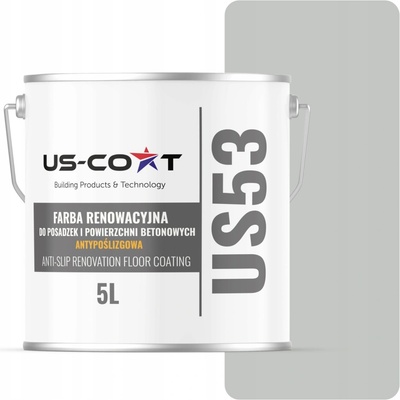 Barva barva na betonu US-Coat 5 l matná protiskluzová RAL 7035