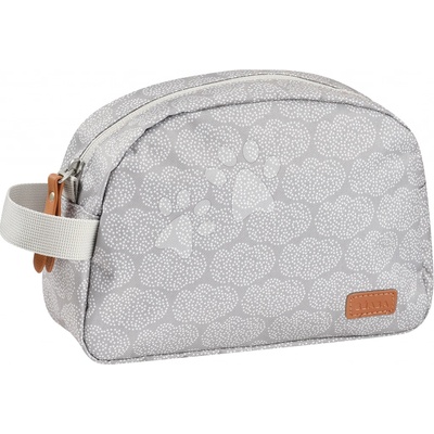Beaba Kosmetická taštička Toiletry Pouch Tiny Dots se zipem šedá s tečkami