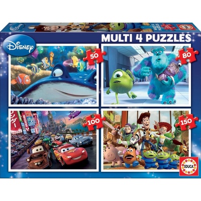 Educa 4v1 Disney Pixar Mix 50-150 dielov