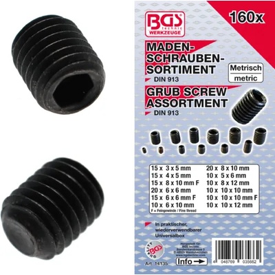 Bgs technic - Германия Комплект глухи болтове 160бр. ; bgs technic, 14135