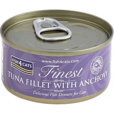 FISH4CATS Finest tuniak so ančovičkami 70 g