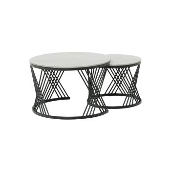 Carmen Комплект помощни холни масички fresno ДЕКО - сив